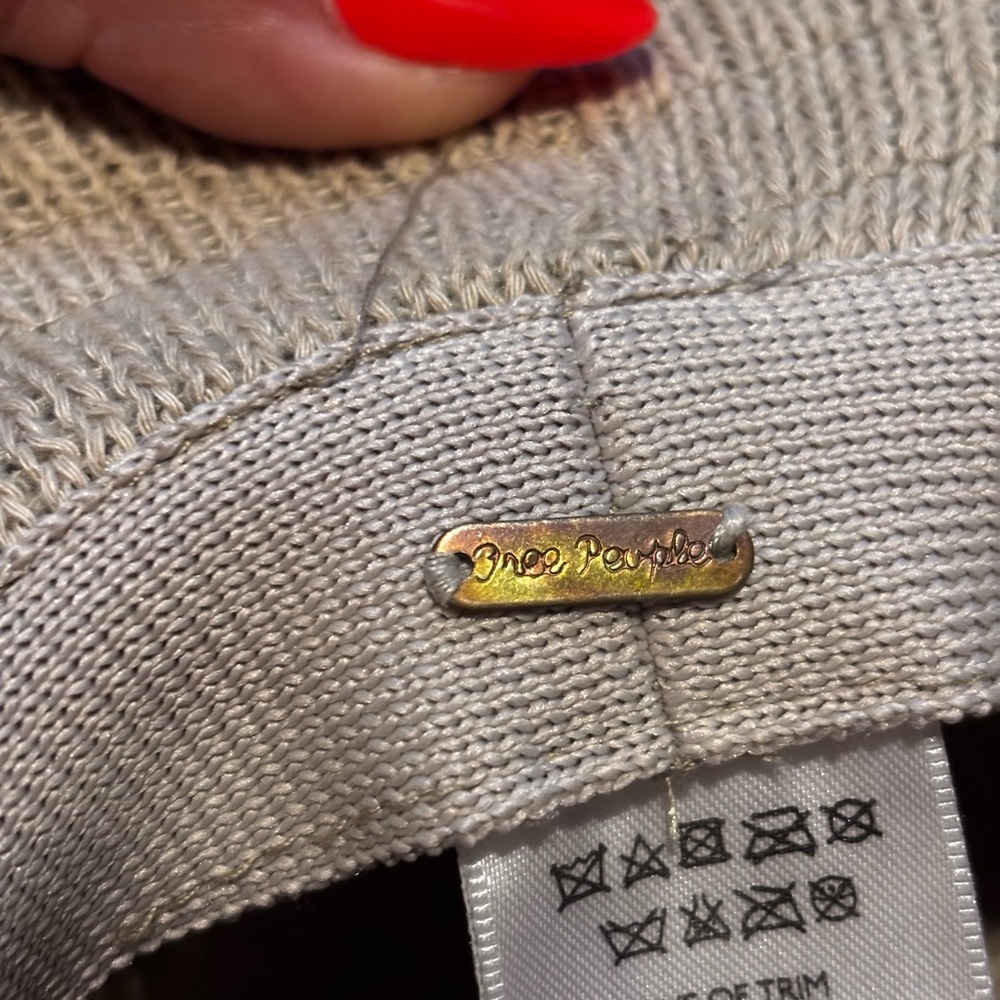 Free People Havana Style Tan Fedora floppy Hat - Picture 6 of 9